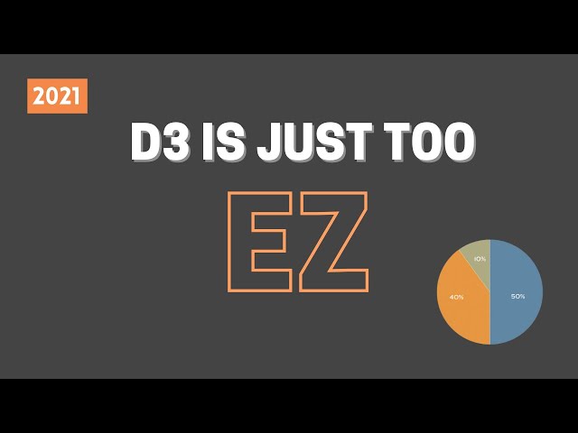 Pie Chart D3 No Problem