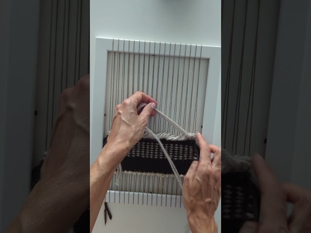 Cómo hacer el sumak (soumak)  en un telar de marco | Tutorial