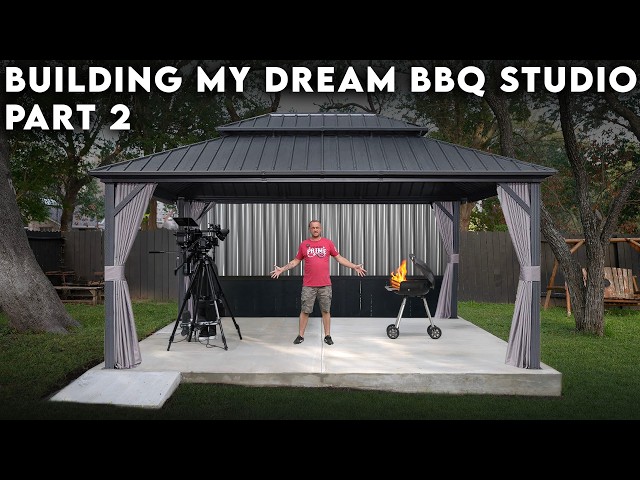 Building My Dream BBQ Studio | PART 2 | Gazebo Assembly