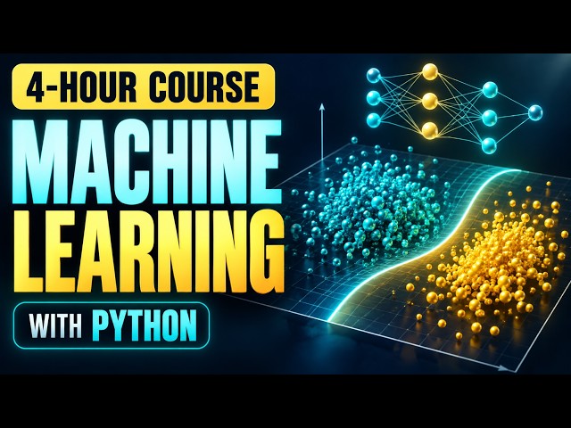 Machine Learning Full Course for Beginners | Python, Neural Networks & AI (4 Hours)