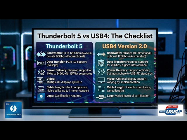 USB4 v2.0 vs Thunderbolt 5: Everything You Need to Know.