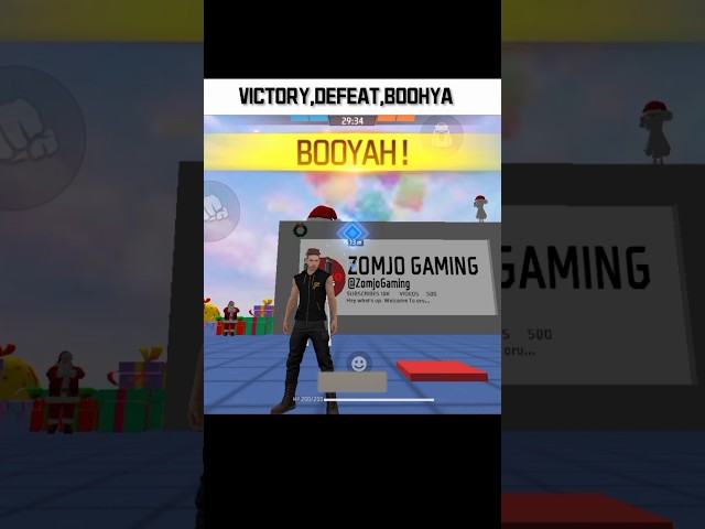 free fire craftland ui victory and defeat and boohya script by zomjo gaming | #zomjogaming