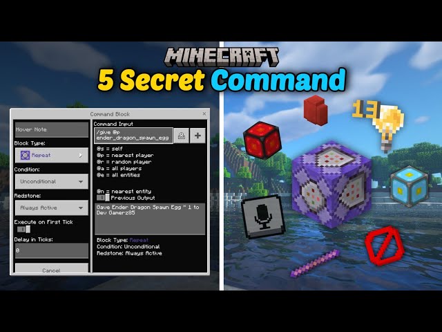 Minecraft 5 Secret Op Commands Bedrock Edition 1.21+
