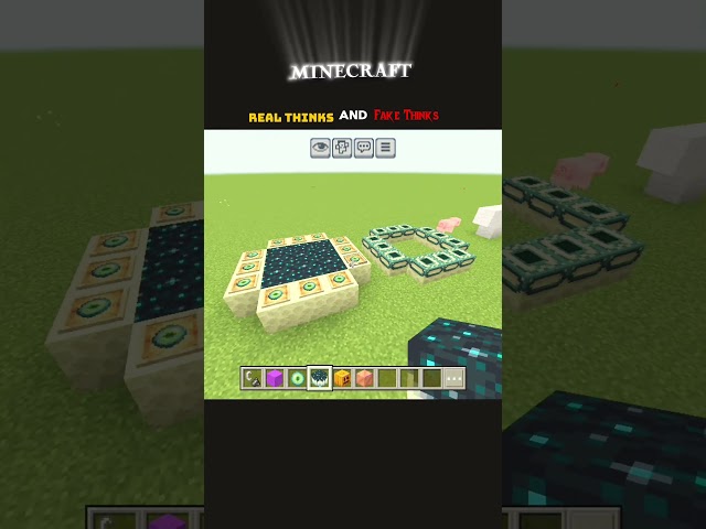 minecraft real Thinks and fake Thinks wahts win end what's happening 😭😭!! please subscribe 😭😭
