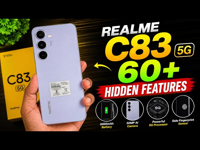 Realme C83 5G Tips & Tricks 🔥 60+ Hidden Features & Secret Settings (2026) | Hindi👉Realme C83 5G.