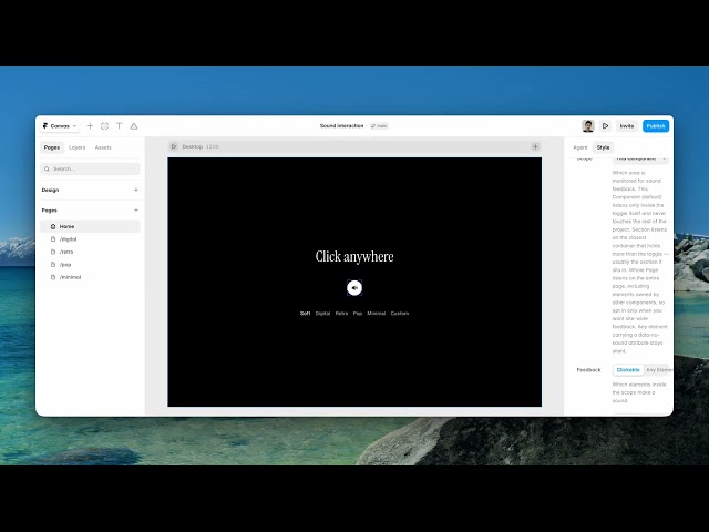 Add Click and Hover Sounds to Your Framer Site