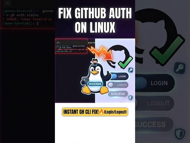 Fix GitHub Auth on Linux (GH CLI) #github