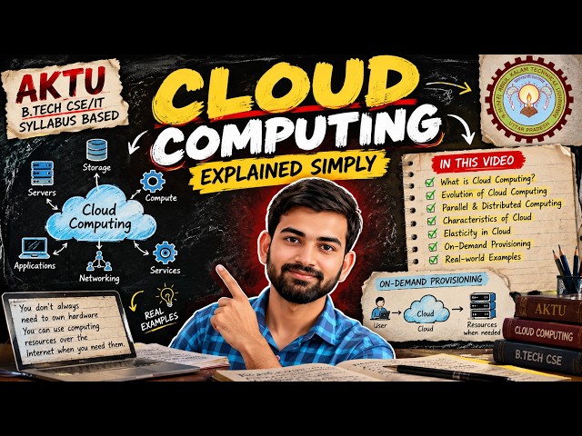 Cloud Computing Explained Simply | AKTU B.Tech CSE | UNIT - I