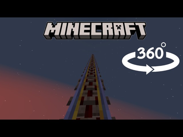 Minecraft 360° Roller Coaster Ride | VR | 360°