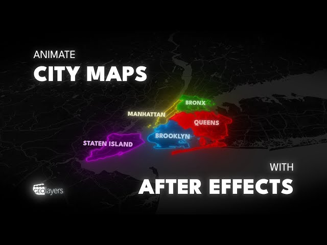 Animate Glowing City Maps in After Effects | Geolayers Tutorial