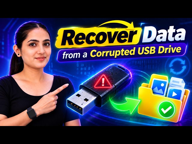 How to Recover Lost Data from a Corrupted USB Drive | Easy USB Data Recovery