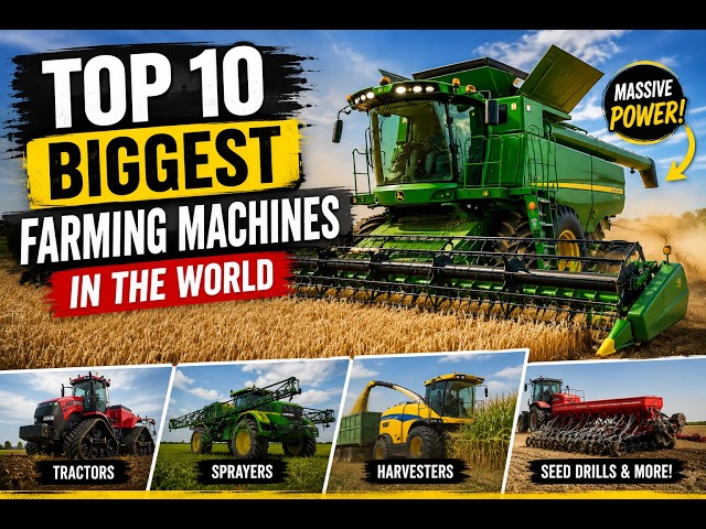 10 Biggest Farming Machines You Must See! 🚜🌾