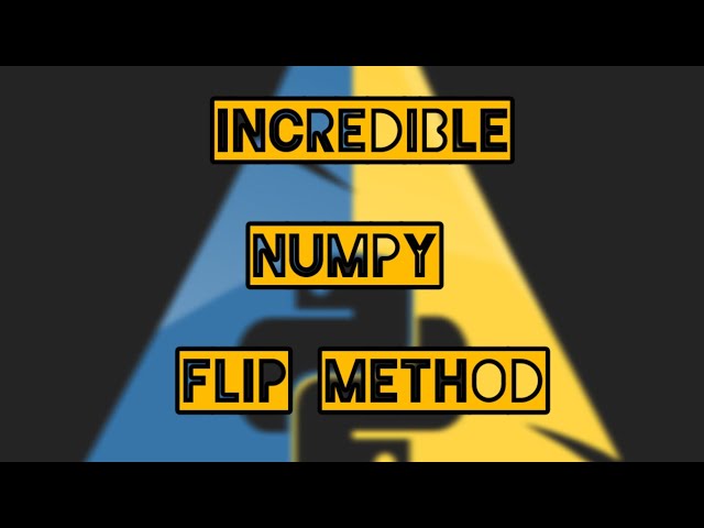 Unbelievable Way to Reverse a List Using Numpy