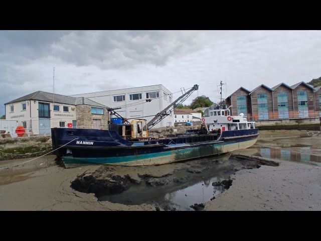 Dredging in Truro Cornwall - Sideways it is  #dredgingequipment 