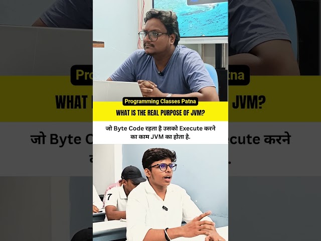 Java Me JVM Ka Purpose Kya Hai? 🤔 | Student Se Pucha Java Interview Question #shorts