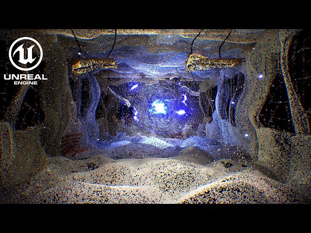 UE5 Point Cloud Interactive art : an echo of ruins