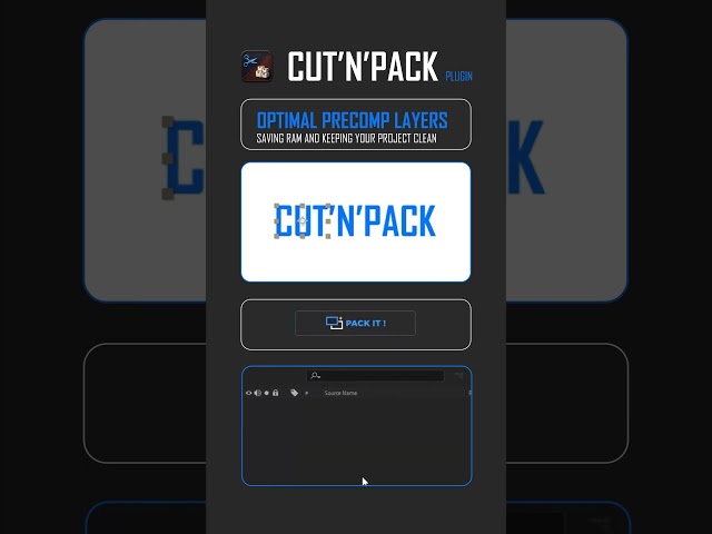 Cut'n' Pack: Optimal Precomp Layers