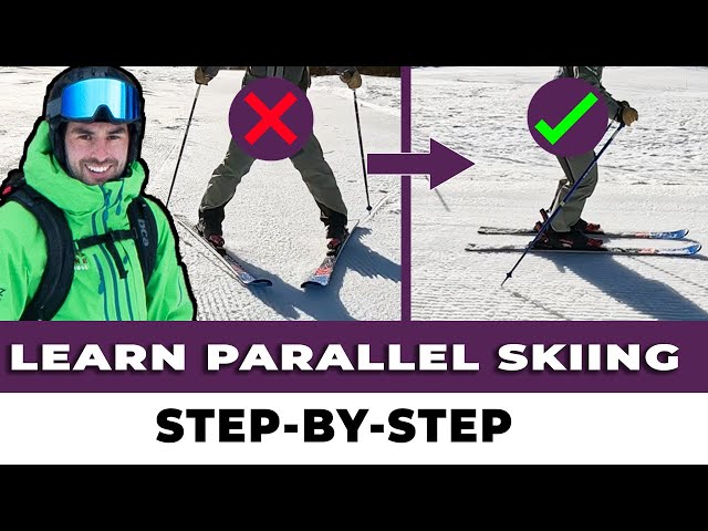 THE Complete Beginner Skiing Tutorial - From First Turns to Parallel Skis (explained in 6 minutes!)
