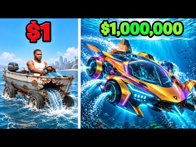 Every Time I Crash, My Boat Car EVOLVES in GTA!
