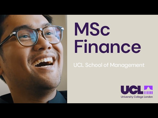 MSc Finance | UCL School of Management