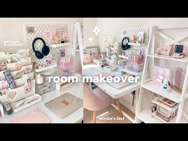 room & desk makeover 📂🧸 cozy pinterest aesthetic, 15-min daily makeup, back to school q&a, etc!