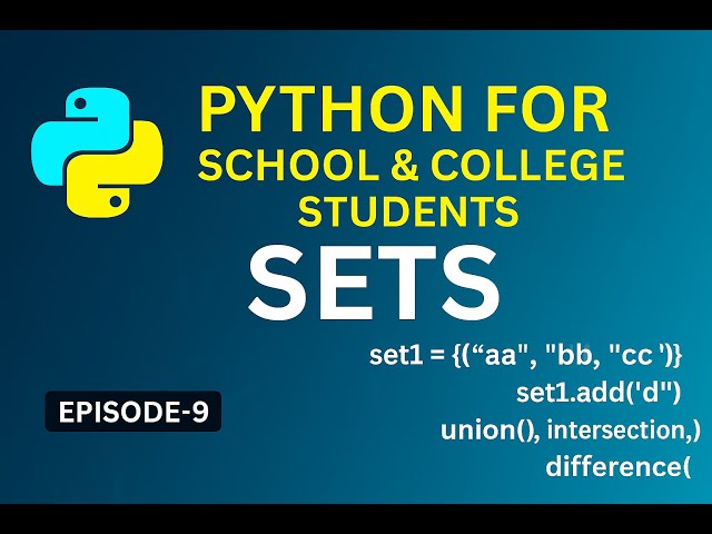 পাইথন সেট বাংলায় | Python Sets in Bangla