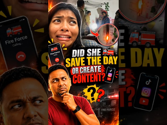 SHE CALLED FIRE FORCE! HERO OR CONTENT CREATOR? 🔥 | KNOWLEDGE | FIRE #girl
