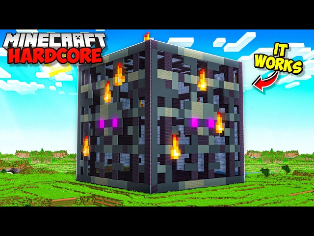I Built The WORLDS BIGGEST MOB SPAWNER in Minecraft Hardcore