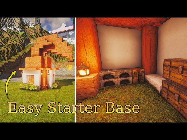 Minecraft: Beautiful Starter Base Tutorial