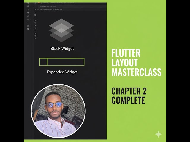 FLUTTER Master Layouts: Stack, Expanded, SafeArea & Custom Fonts (Chapter 2 Finale)