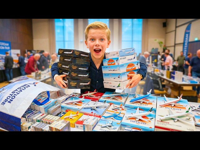 Visiting Europe's LARGEST Aviation Event! (Unboxing 9 Airplane Models)