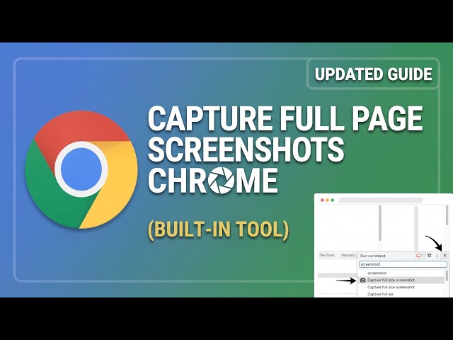 How to Capture Full Page Screenshots in Chrome Without Extenuation (2026)