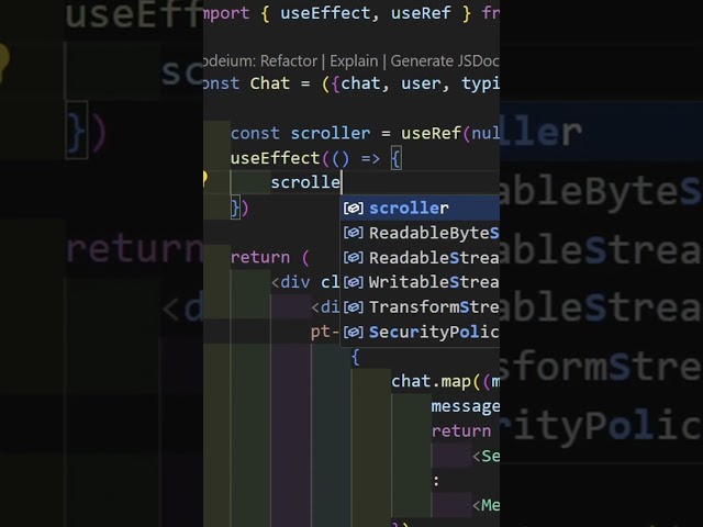 React scrollIntoView method for easy auto-scroll