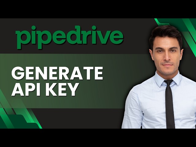 How to Generate an API Key in Pipedrive | Tutorial 2026