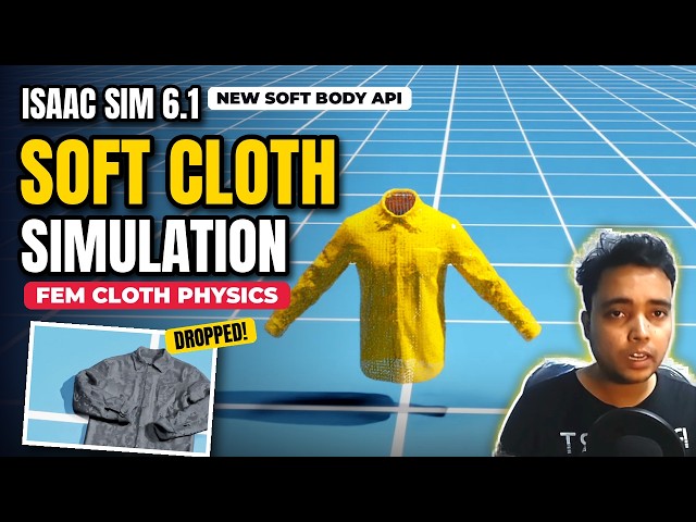 Isaac Sim Cloth Simulation Tutorial | Soft Body Physics