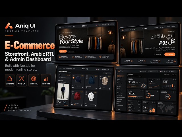 E-Commerce Website Template + Dashboard with Next.js
