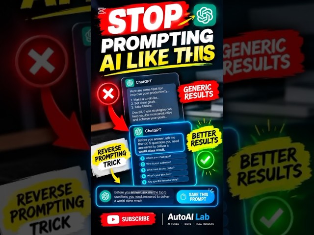 ChatGPT Prompt Mistakes Destroying Your Productivity