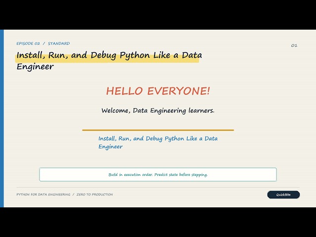 Install, Run and Debug Python Like a Data Engineer | Data Engineering Ep 02