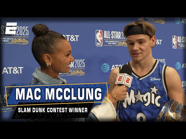 Mac McClung reacts to BACK-TO-BACK-TO-BACK Slam Dunk Contest titles | NBA on ESPN