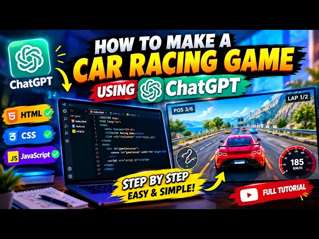 How to Make a Game with AI & ChatGPT | Build a Car Racing Game Step by Step