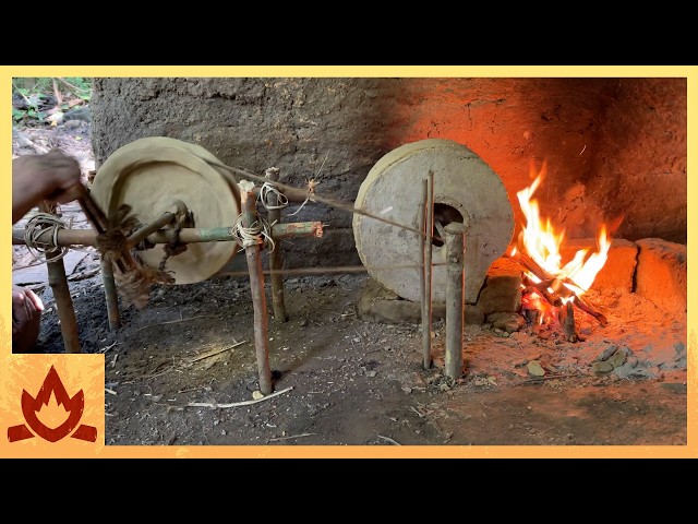 Primitive Technology: Belt and pulley blower