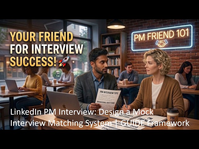 LinkedIn PM Interview: Design a Mock Interview Matching System | GUIDE Framework