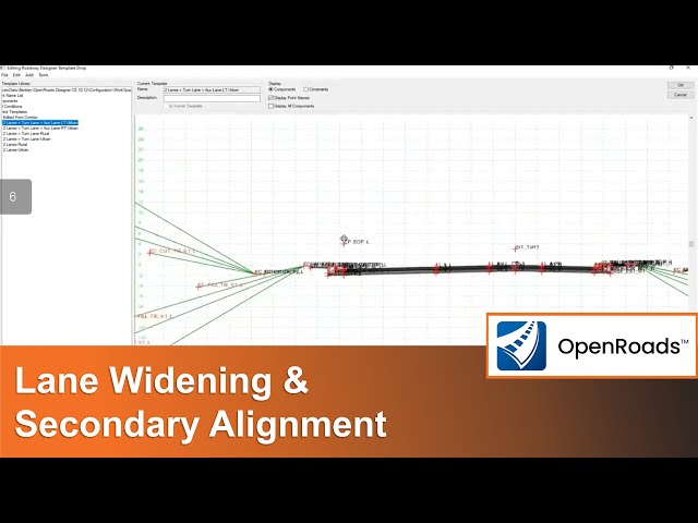 Tips for Corridor Modeling 07: Lane Widening & Secondary Alignment