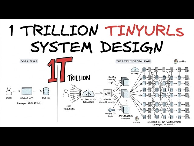 1 Trillion Scale for Tiny URL system : The System Design Answer That Actually Passes (The hard way)
