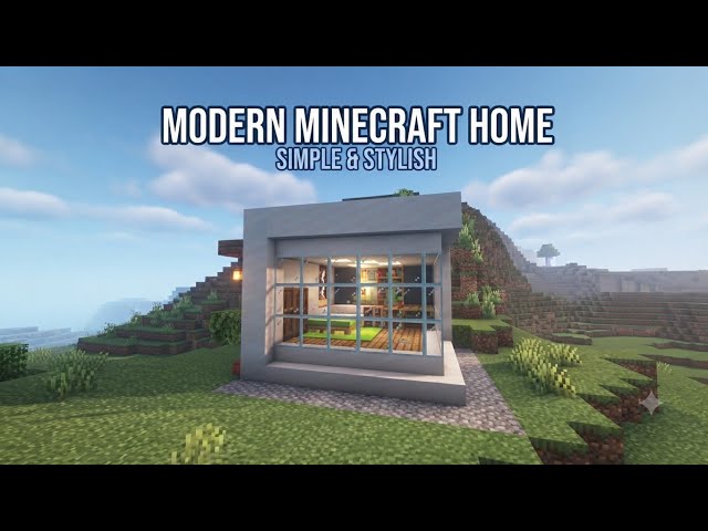 How to Build a Modern House in Minecraft 🏠✨ (Easy Tutorial)