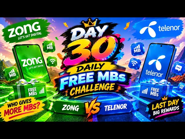 30 DAYS OF FREE MBs 😱 | Zong vs Telenor — WHO GAVE MORE? 🏆