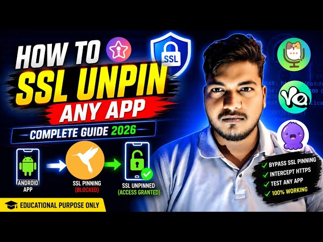 SSL Unpinning Tutorial for Android | Learn SSL Pinning & HTTPS Security