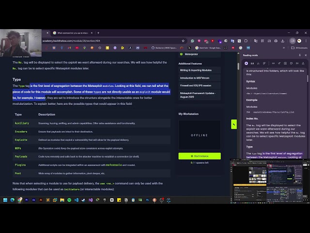 Using the Metasploit Framework | HTB ACADMY