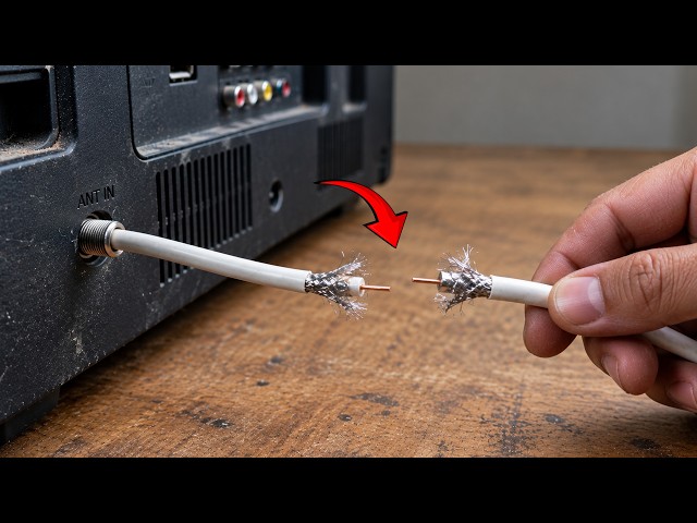 📺 Very Few People Know How to Connect a TV Antenna Cable Correctly and Securely! 😱