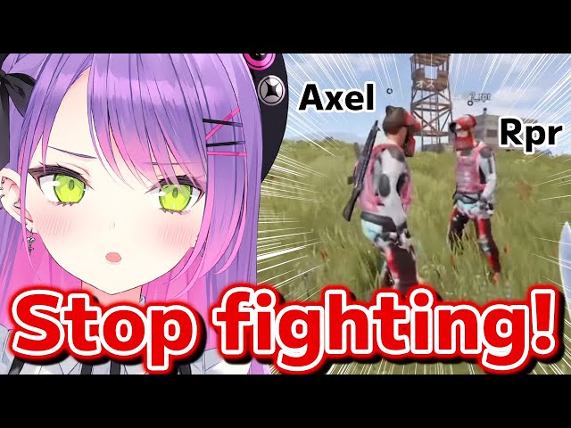 Towa gets confused by Axel and Rpr arguing with each other in front of her house [Hololive Eng Sub]